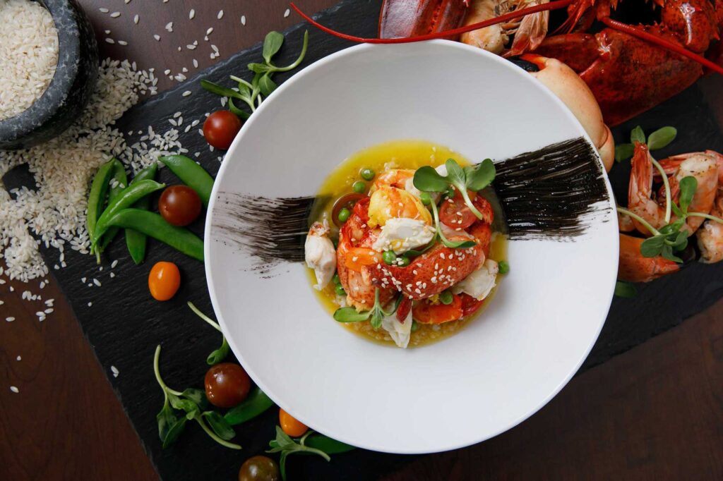 Thoughtfully prepared plate of food that includes vegetables