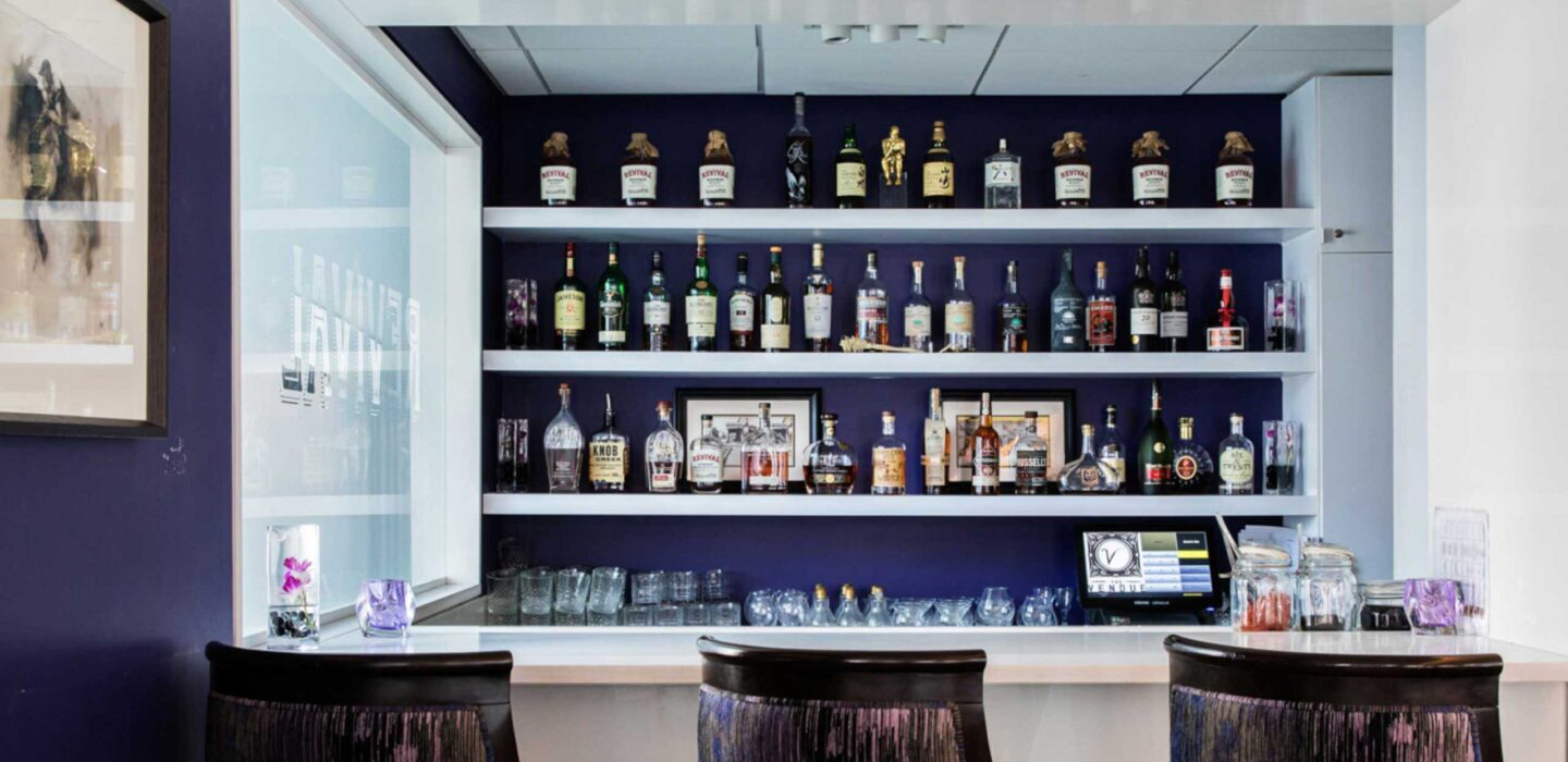 Indoor bar area at Revival restaurant