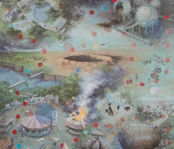 Painting of various scenes by Michele Fenniak
